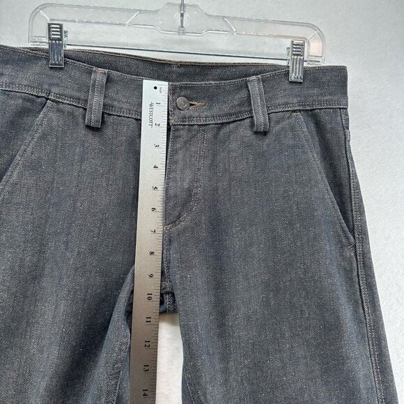 LEVI'S Jeans Mens 32 x 32 Straight Leg Dark Washed Denim Cotton Black - Picture 7 of 9